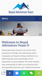 Mobile Screenshot of nepaladventureteam.com
